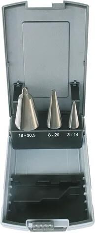 PRO blechschälbohrersatz peeler drill bit set.3 pc in plastic box