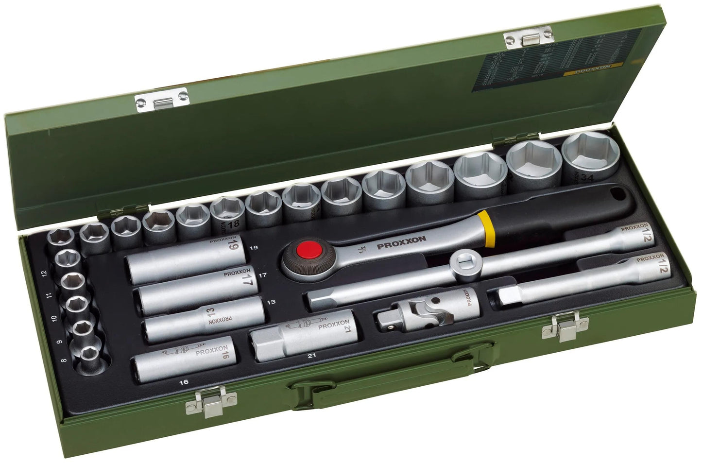 PROXXON steckschlüsselsatz socket wrench set 1 2 (29-tlg.)