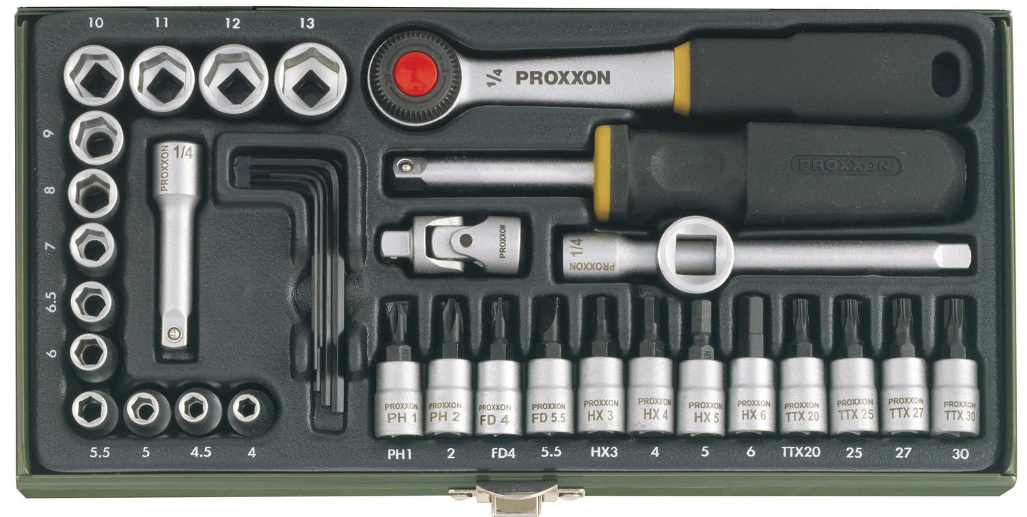 PROXXON steckschlüsselsatz socket wrench set 36-t.