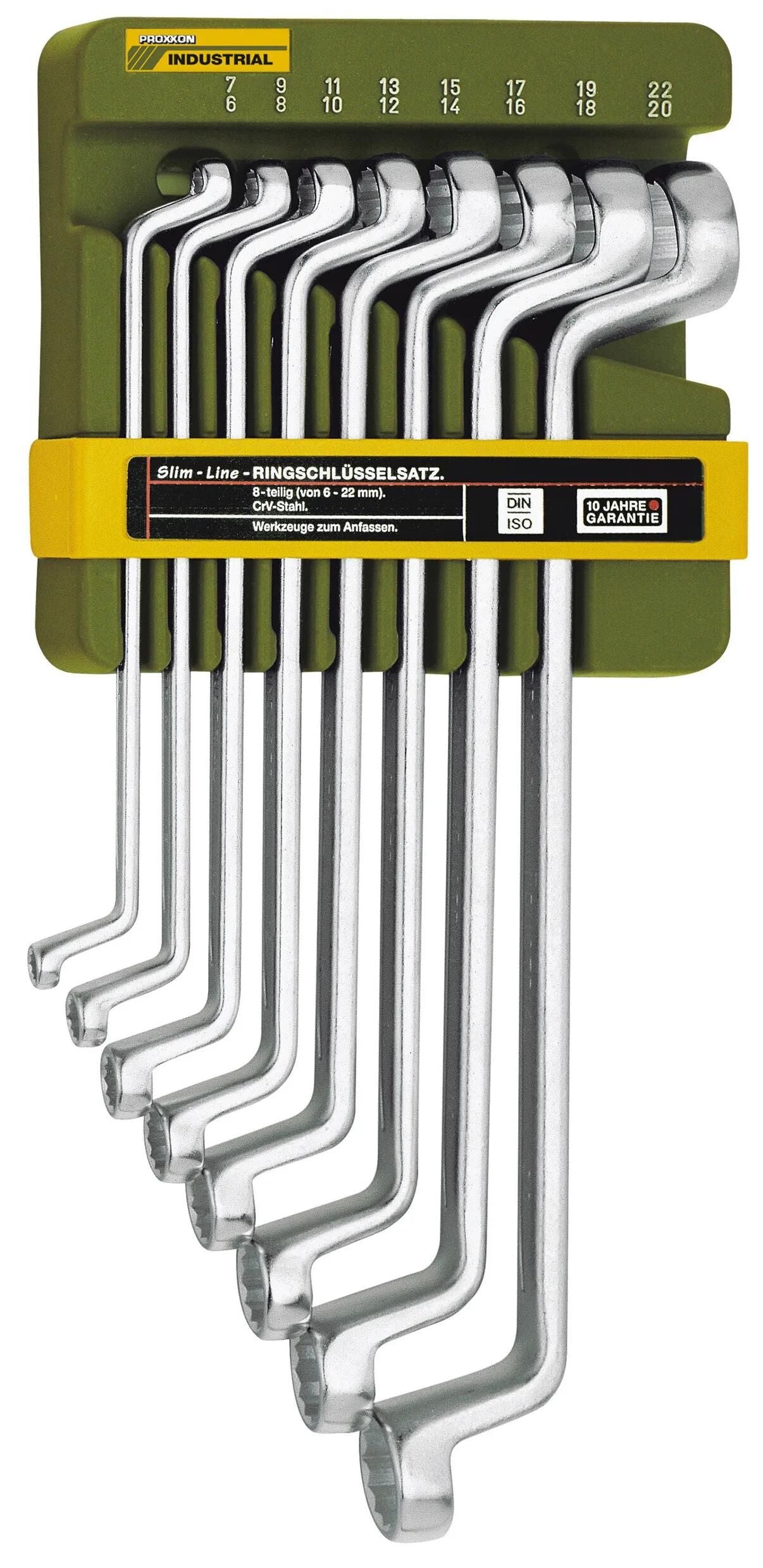PROXXON doppelringschlüsselsatz do-ring-lock set, 8 pcs. , m.bracket