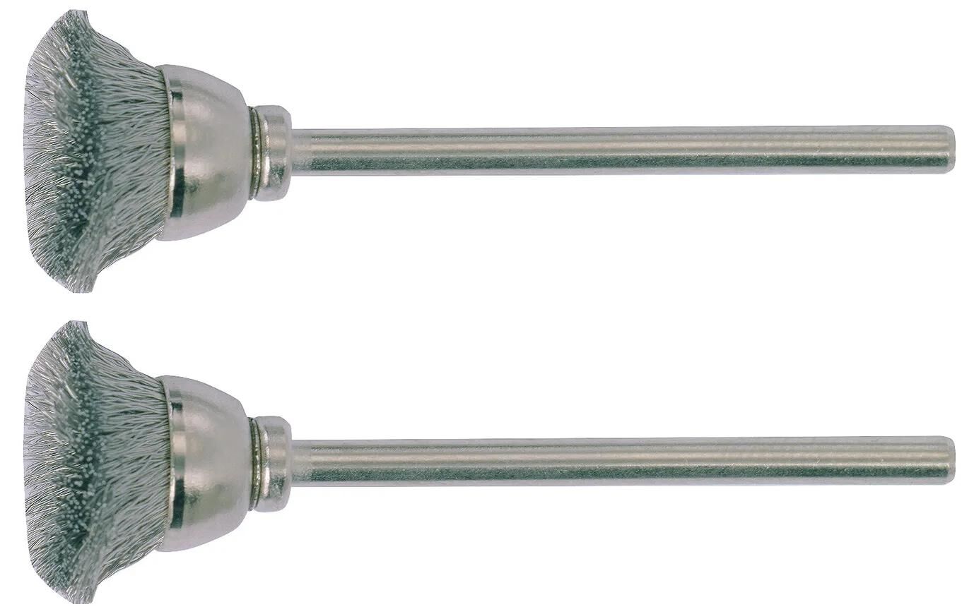 PROXXON pinselbürste brushes w.shaft 2pcs d=13mm stainless