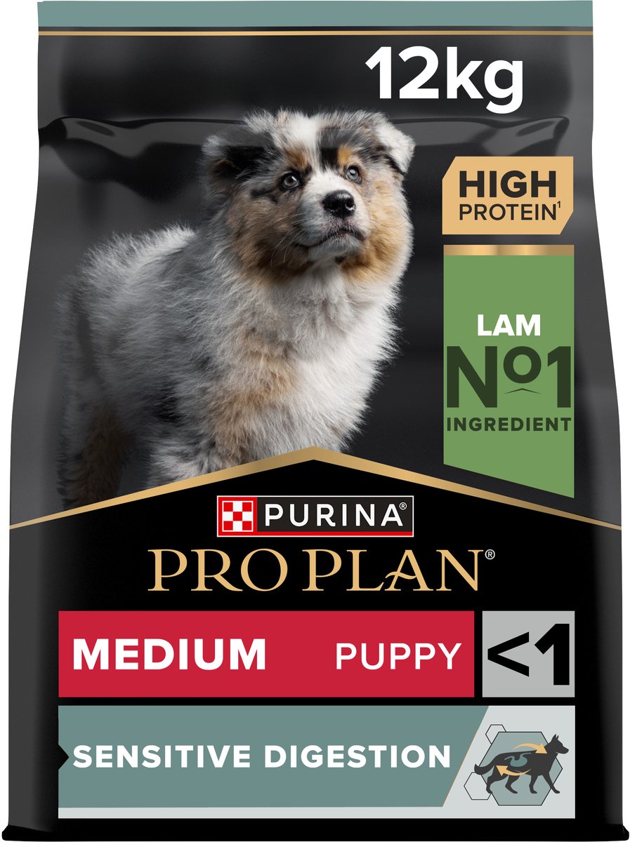 Pro Plan Purina sensitive digestion medium puppy - hondenvoer - lam - 12 kg
