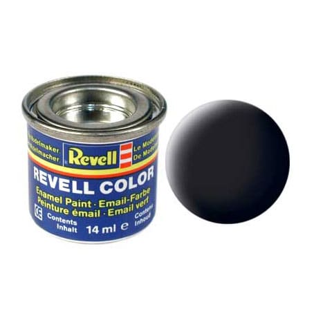 Revell email verf # 08 - zwart, mat