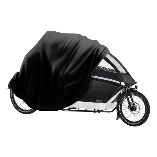 DS COVERS Hoes ds cargo bakfiets huif 2 wielen zwart