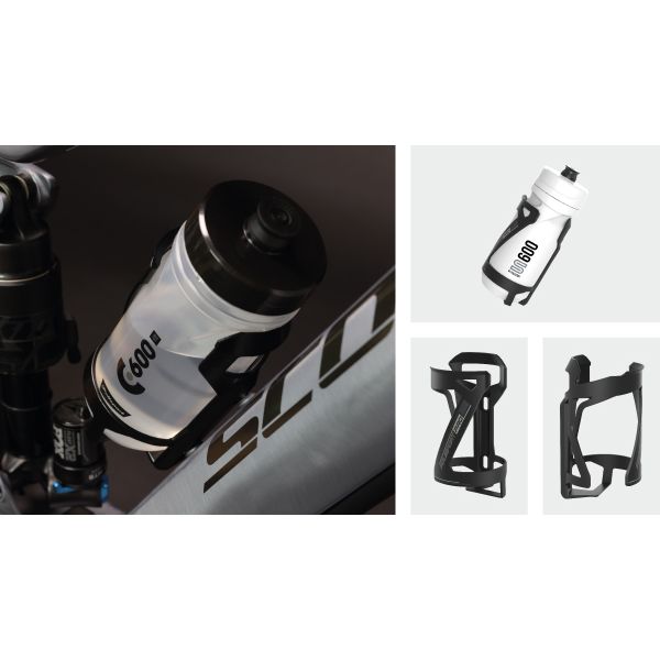 Polisport Bidonhouder side cage - wit