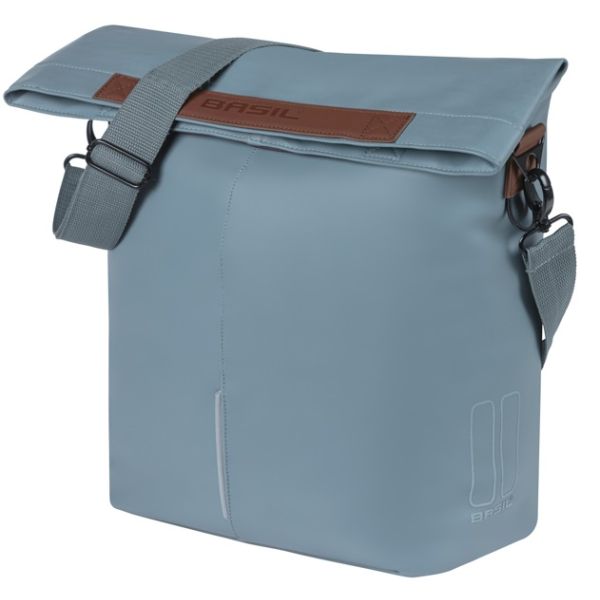 BASIL Tas city shopper blauw | mik hooks | 16l