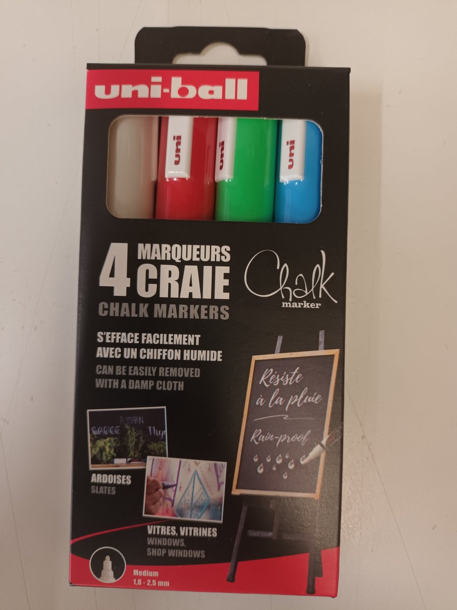 Uni-ball Uni ball chalk markers