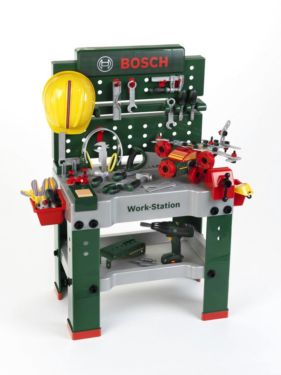 Klein Toys bosch mini - werkbank no.1 - incl. accessoires - speelgoed gereedschap