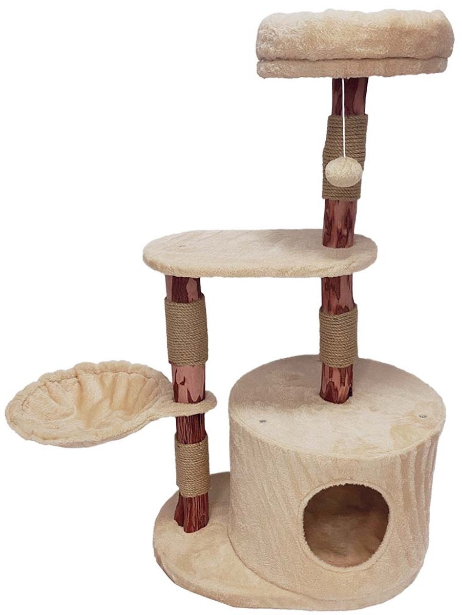 Duvo Plus relax! krabpaal nuno 60x40x100cm beige
