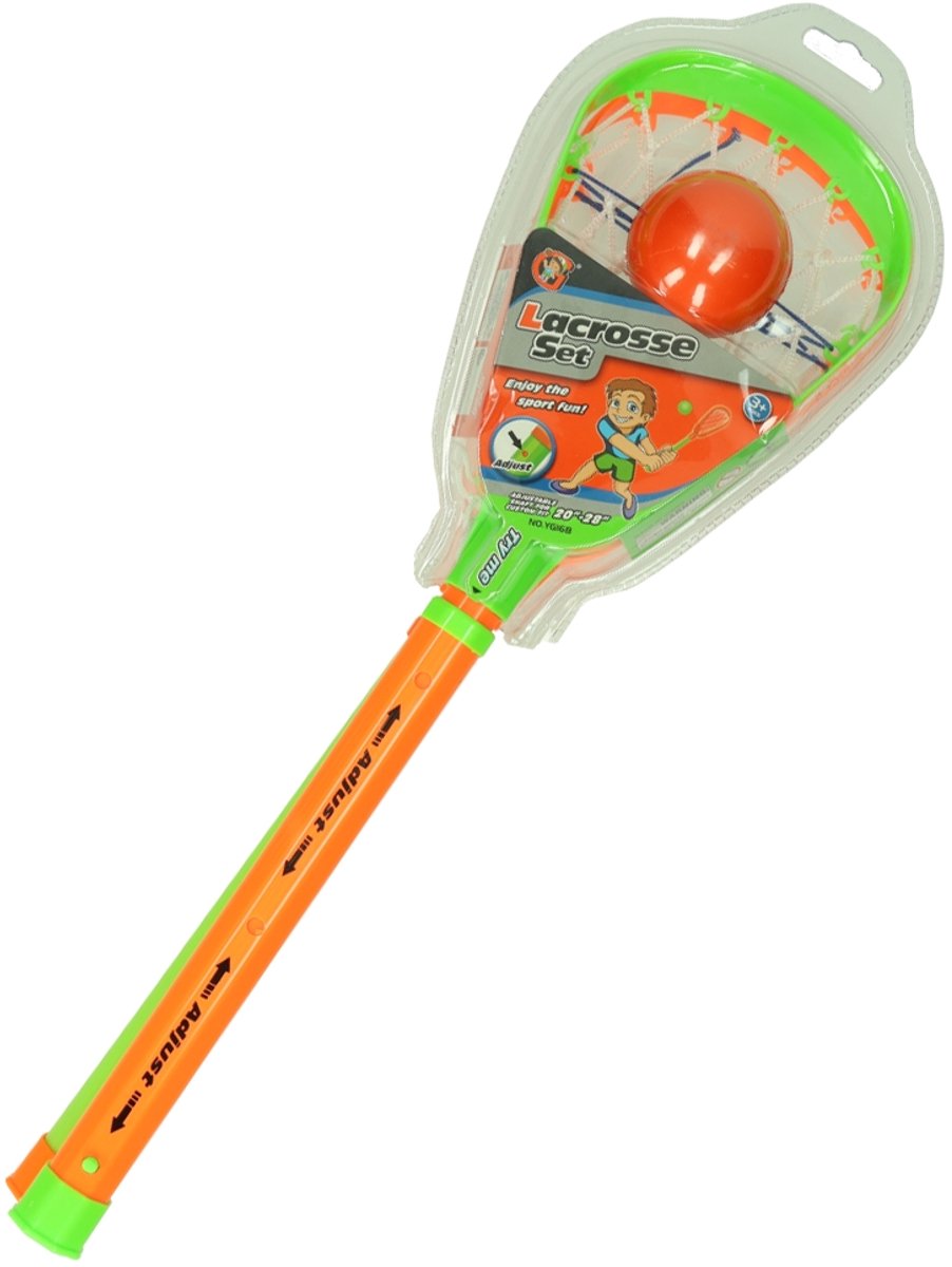 Lobbes Speelgoed BV Lobbes lacrosse speelgoedset voor kinderen verstelbare sticks.