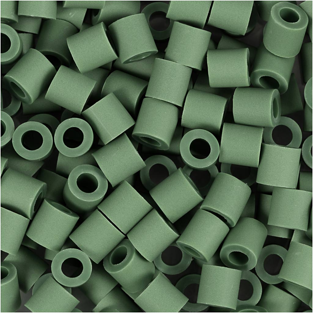 Creativ Company Https: www.cchobby.nl biobeads-van-nabbi-afm-5x5-mm-gatgrootte-2-5-mm-medium-donkergroen-1000-stuk-1-doos