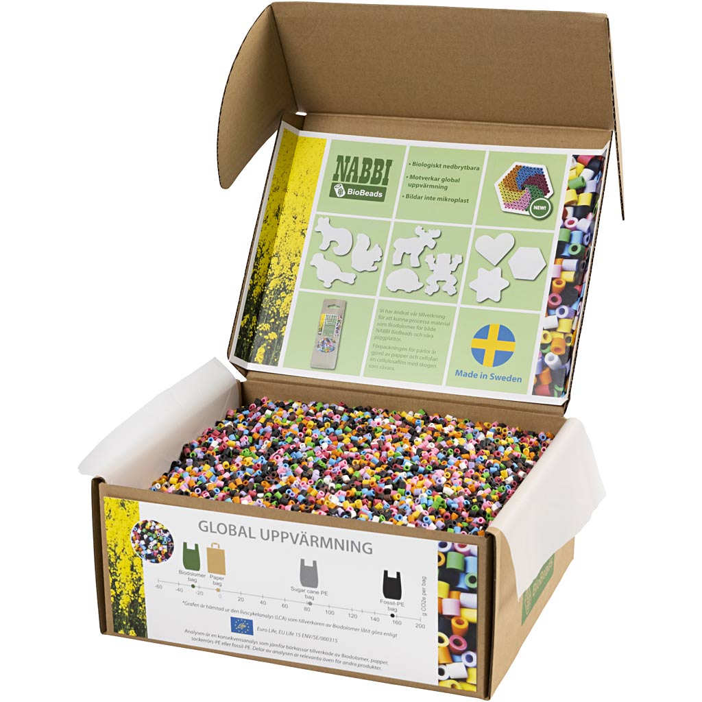 Creativ Company Https: www.cchobby.nl biobeads-van-nabbi-afm-5x5-mm-medium-standaardkleuren-55000-stuk-1-doos