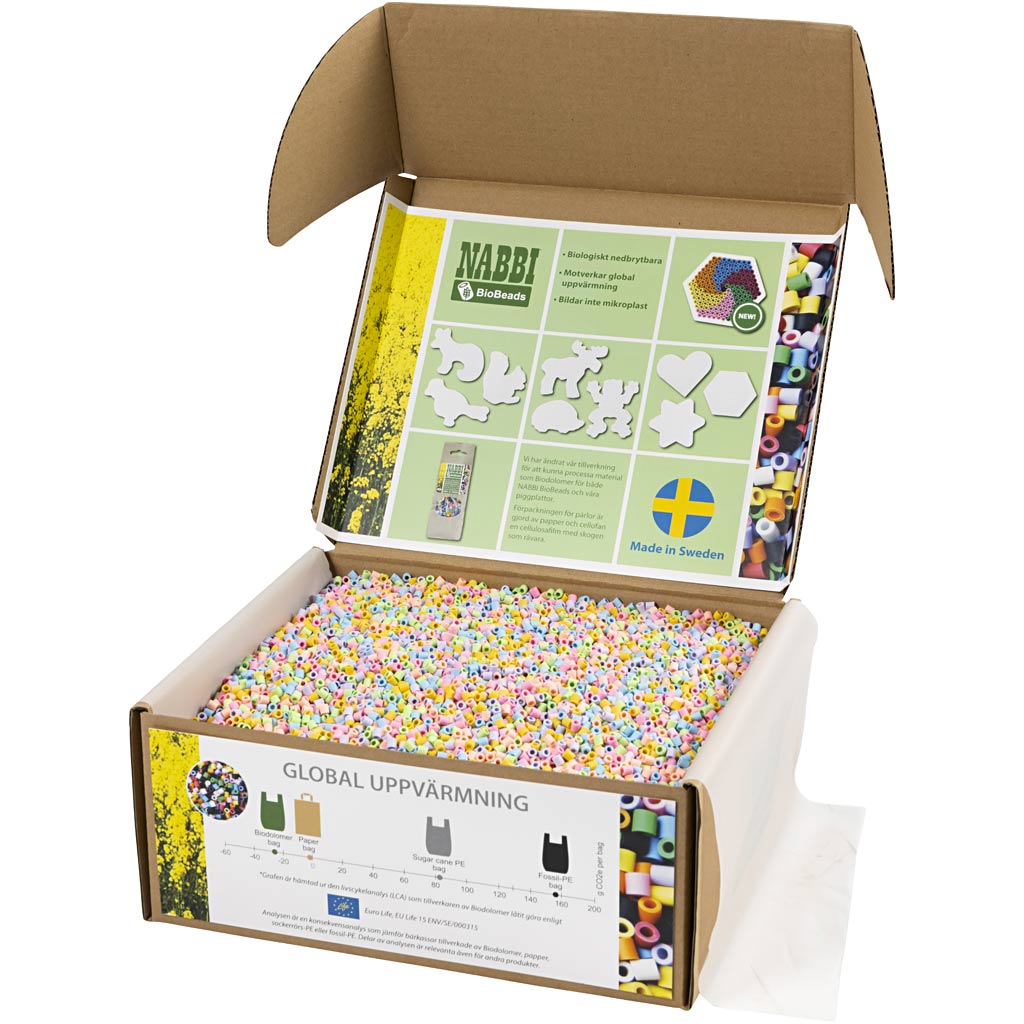 Creativ Company Https: www.cchobby.nl biobeads-van-nabbi-afm-5x5-cm-medium-pastelkleuren-55000-stuk-1-doos