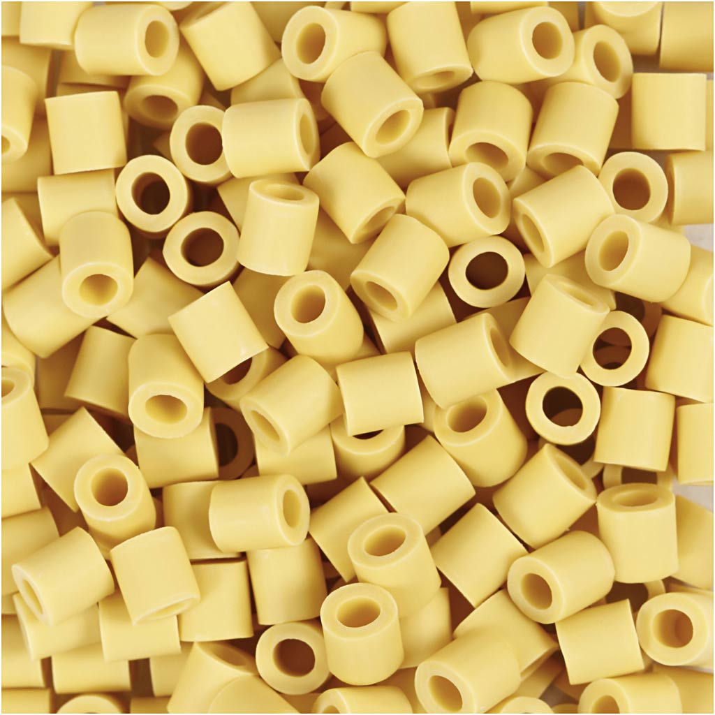Creativ Company Https: www.cchobby.nl biobeads-van-nabbi-afm-5x5-mm-gatgrootte-2-5-mm-medium-geel-1000-stuk-1-doos