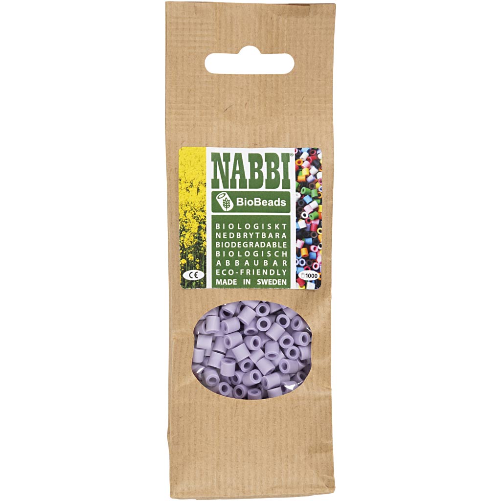 Creativ Company Https: www.cchobby.nl biobeads-van-nabbi-afm-5x5-mm-gatgrootte-2-5-mm-medium-paars-1000-stuk-1-doos