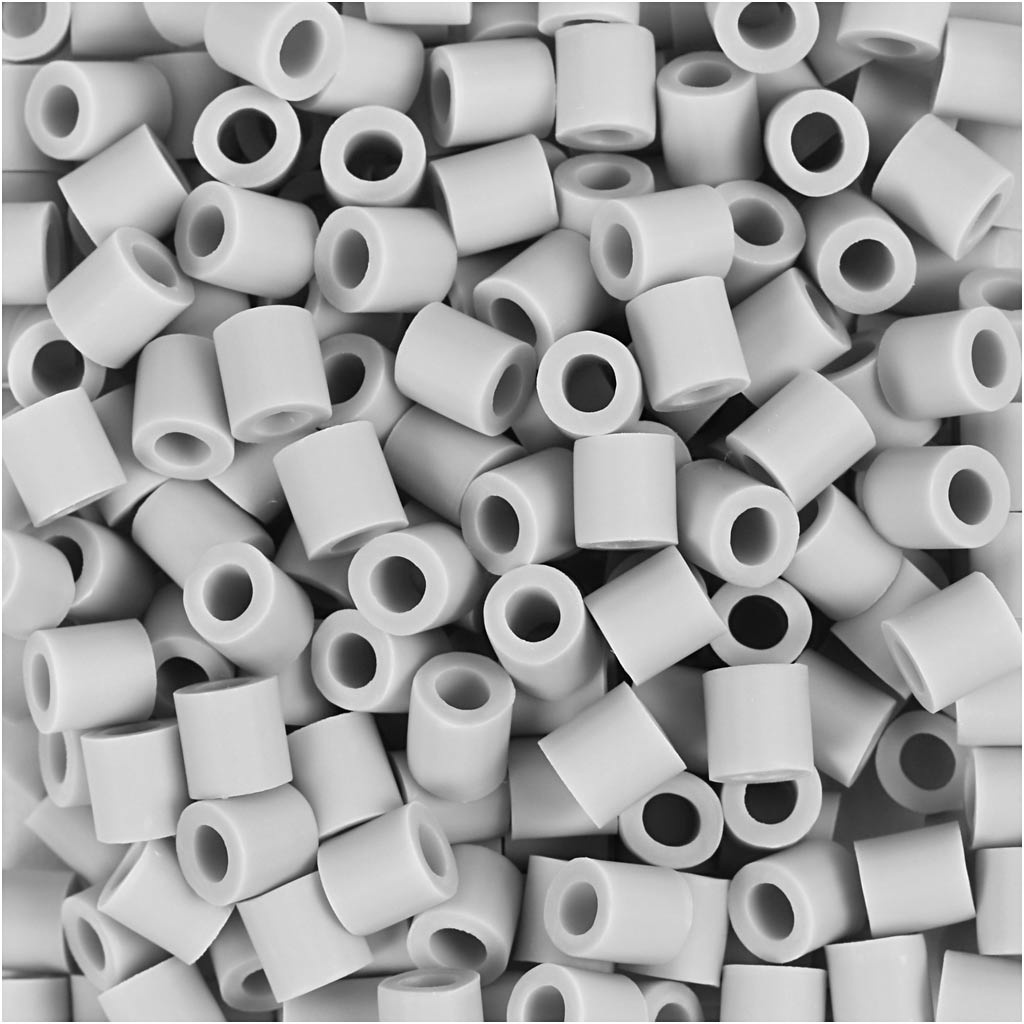Creativ Company Https: www.cchobby.nl biobeads-van-nabbi-afm-5x5-mm-gatgrootte-2-5-mm-medium-grijs-1000-stuk-1-doos