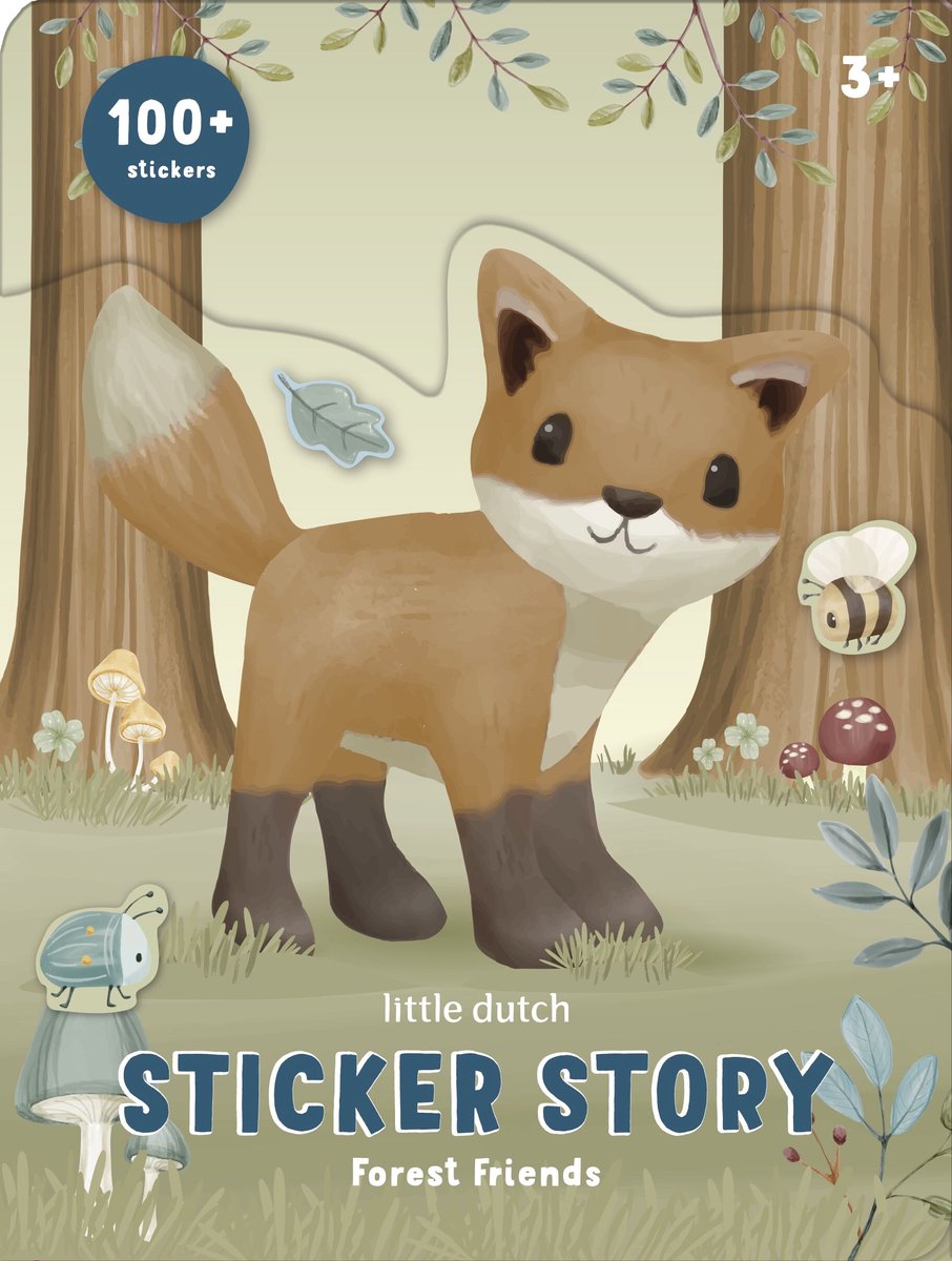 Little Dutch stickerboekje forest friends - creatief speelgoed 3 jaar