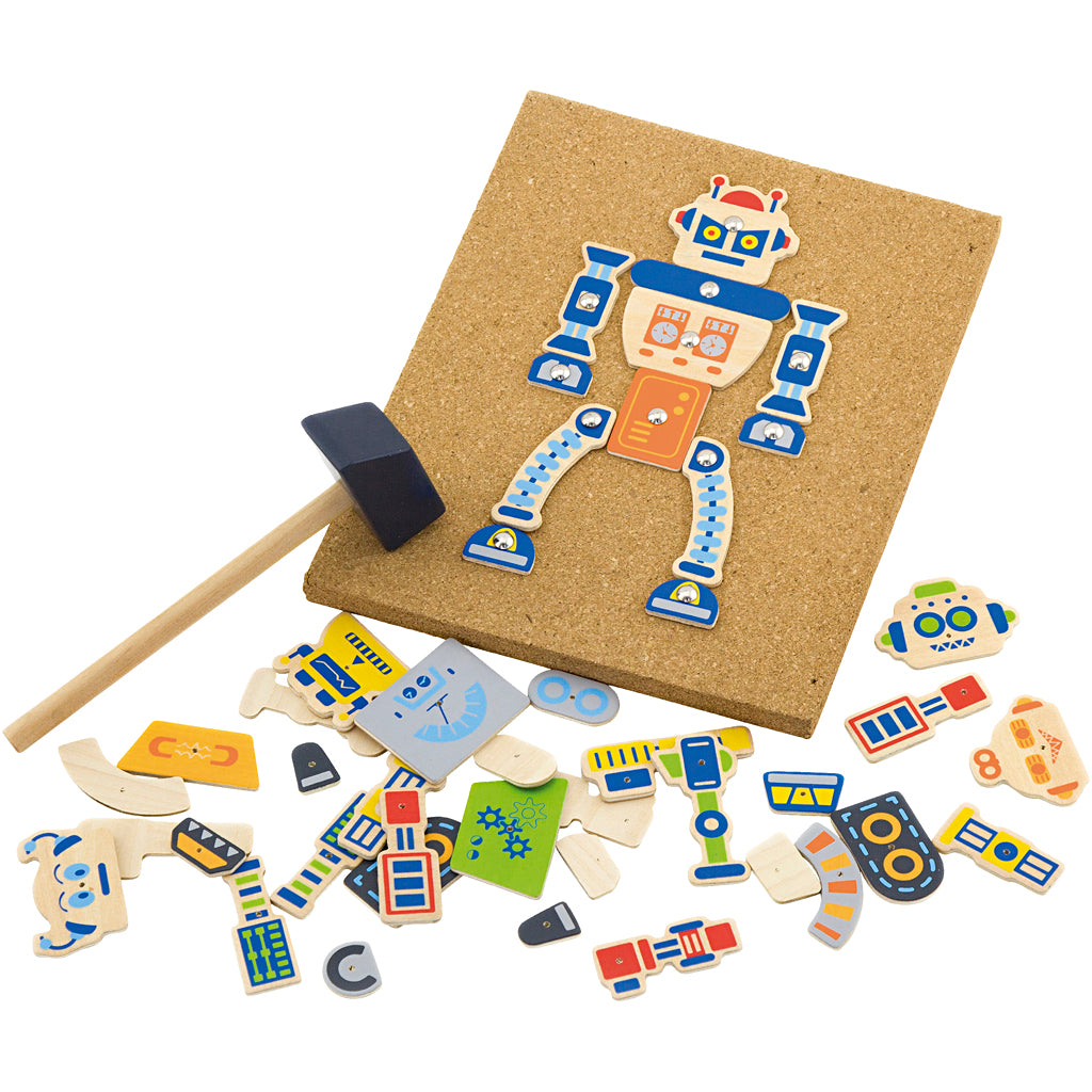 Vigatoys Https: www.cchobby.nl viga-hamermozaiek-set-robot-afm-23x18-cm-1-stuk