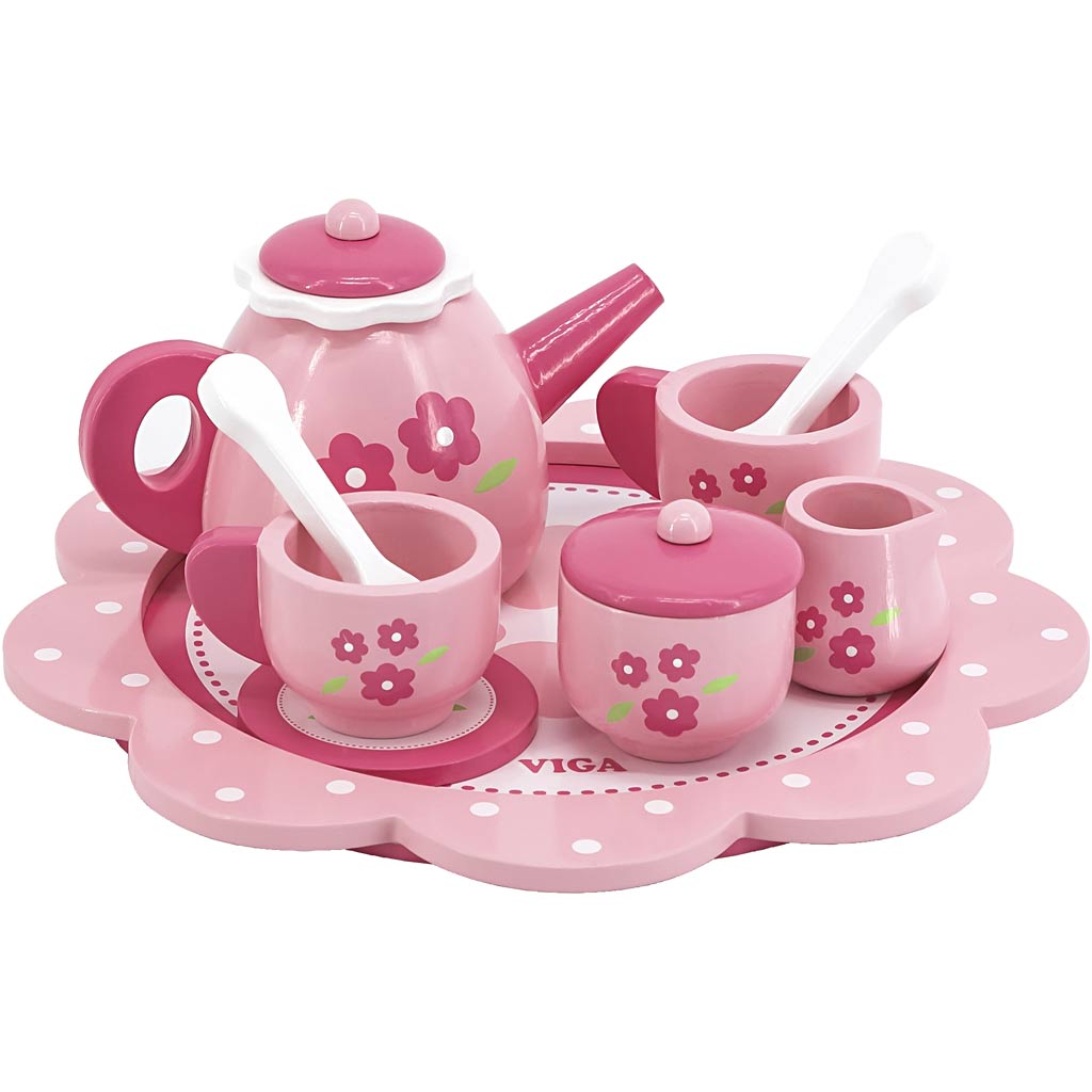 Creativ Company Https: www.cchobby.nl viga-theeservies-h-9-5-cm-d-24-cm-9-onderdelen-1-doos