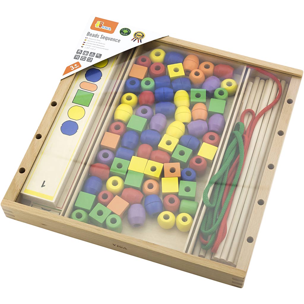 Vigatoys Https: www.cchobby.nl viga-kralenspel-h-4-cm-l-33-cm-b-33-cm-94-onderdelen-1-doos