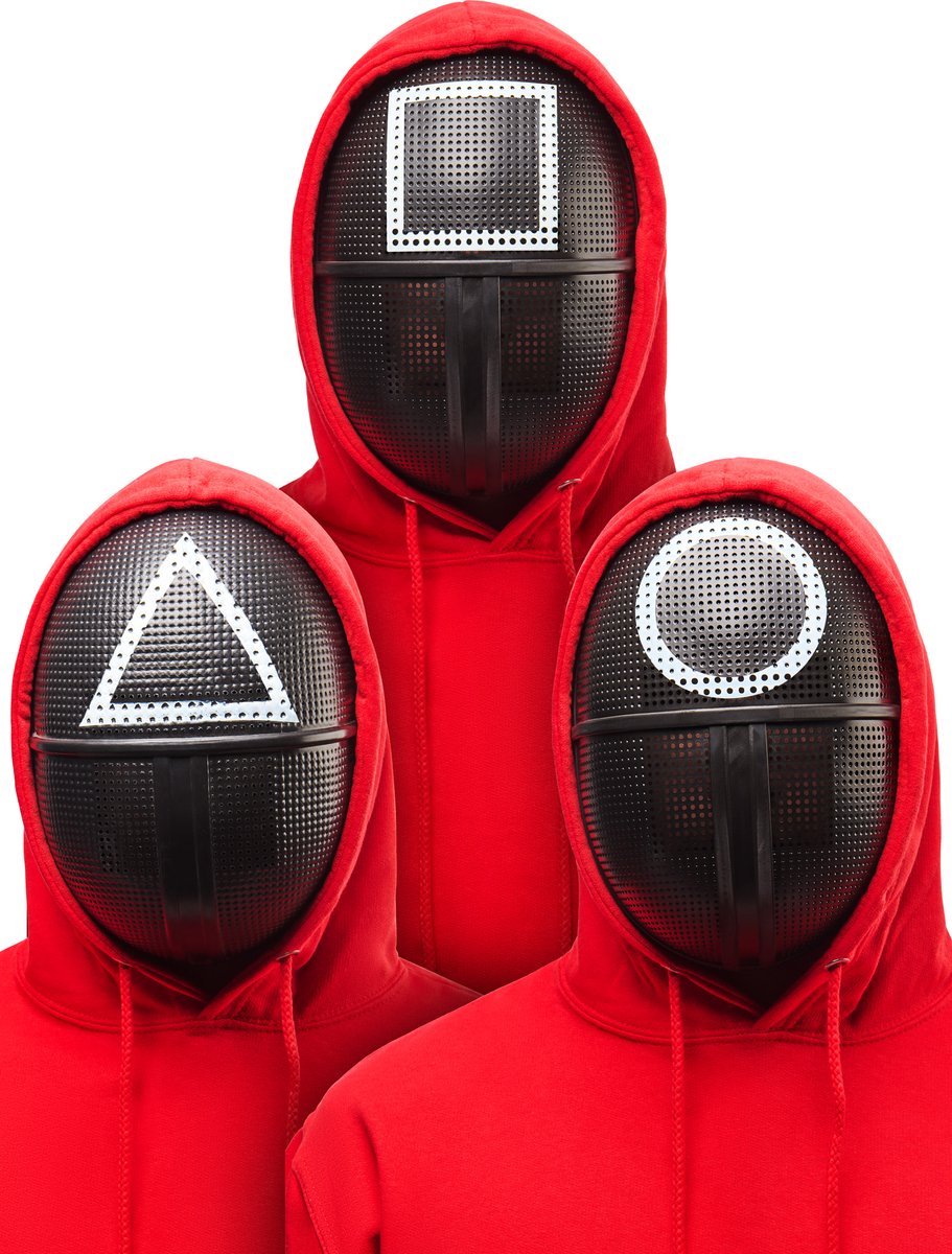Rubies Guard maskerset - set van 3 maskers voor volwassenen - - one size