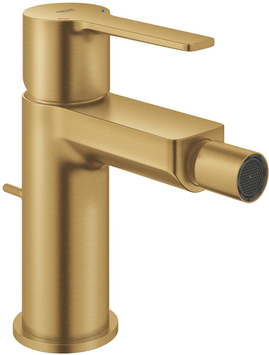 GROHE lineare new s-size bidetmengkraan – kogelgewricht – ecojoy – met trekwaste – geborsteld cool sunrise