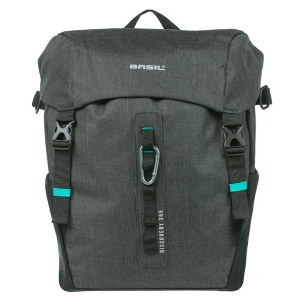 BASIL Enkele tas discovery 365d l mik 20l 15 x 23 x 35 cm - zwart