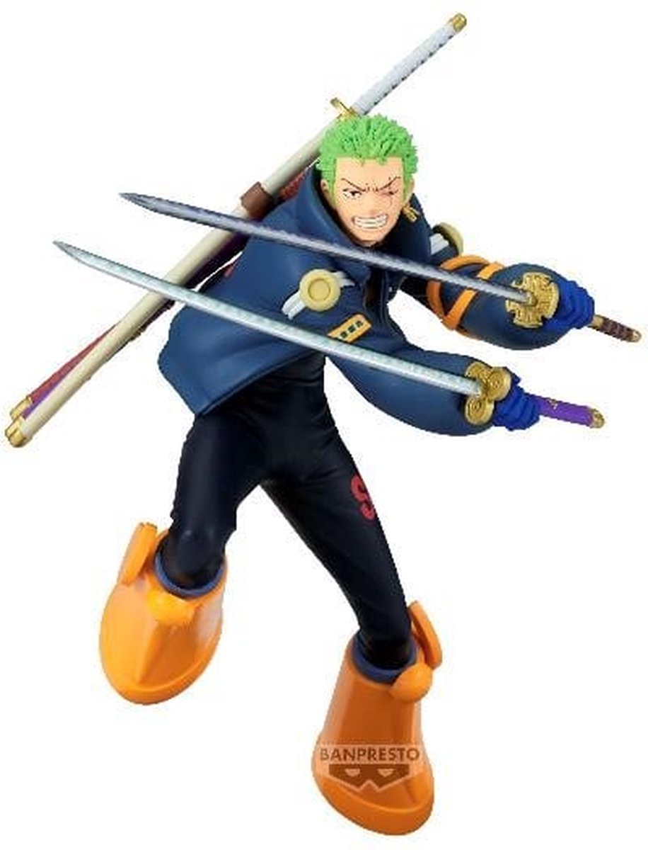 Banpresto Co., Ltd. One piece - battle record collection - roronoa zoro statue 16cm
