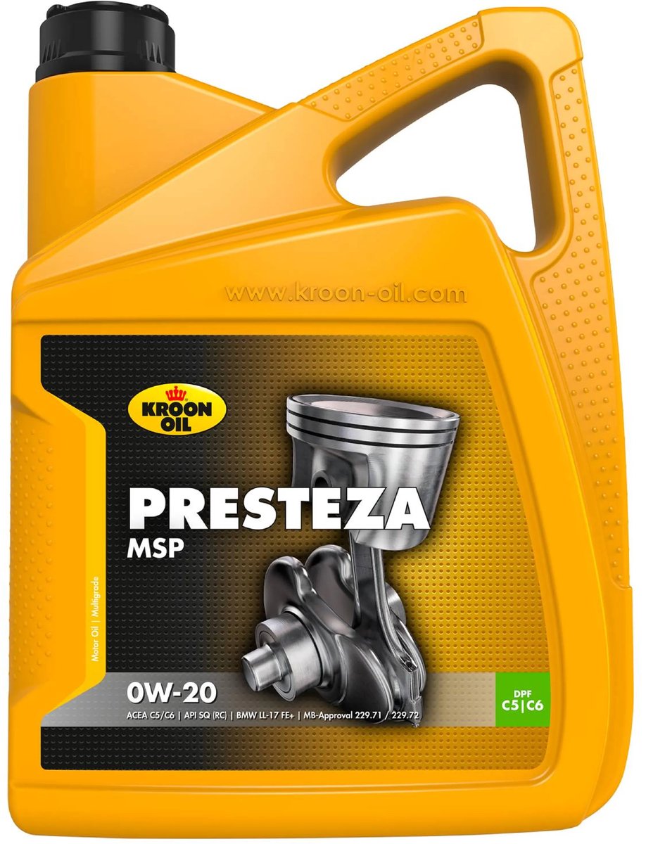 Kroon-Oil Motorolie torsynth 0w20 5 liter