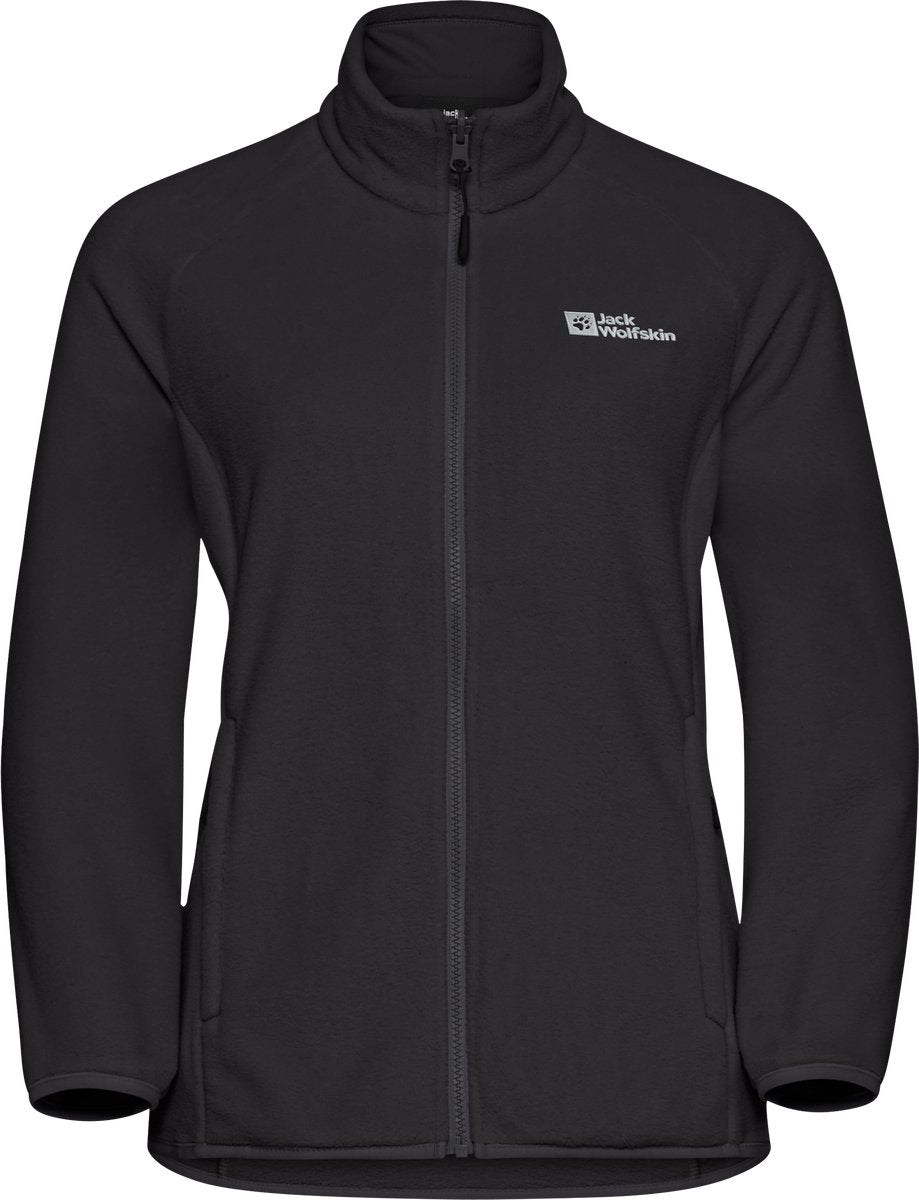 Jack Wolfskin moonrise fz w dames outdoorjas - black