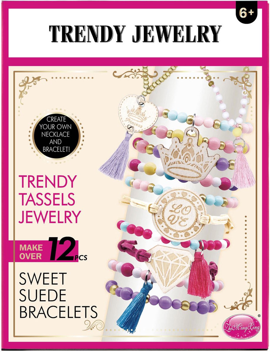 Lobbes Speelgoed BV Trendy juwelenset sweet suede bracelets