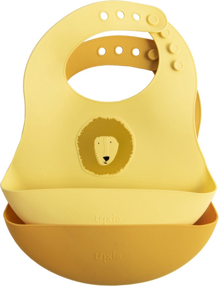 Trixie siliconen slab 2-pack - mr. lion - makkelijk afwasbaar - 100% food grade silicone - geel