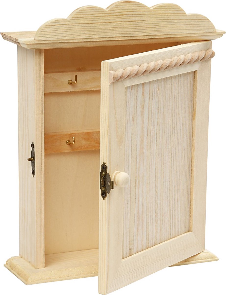 Creativ Company Sleutelkast, afm 18x6x22 cm, grenen, 1 stuk