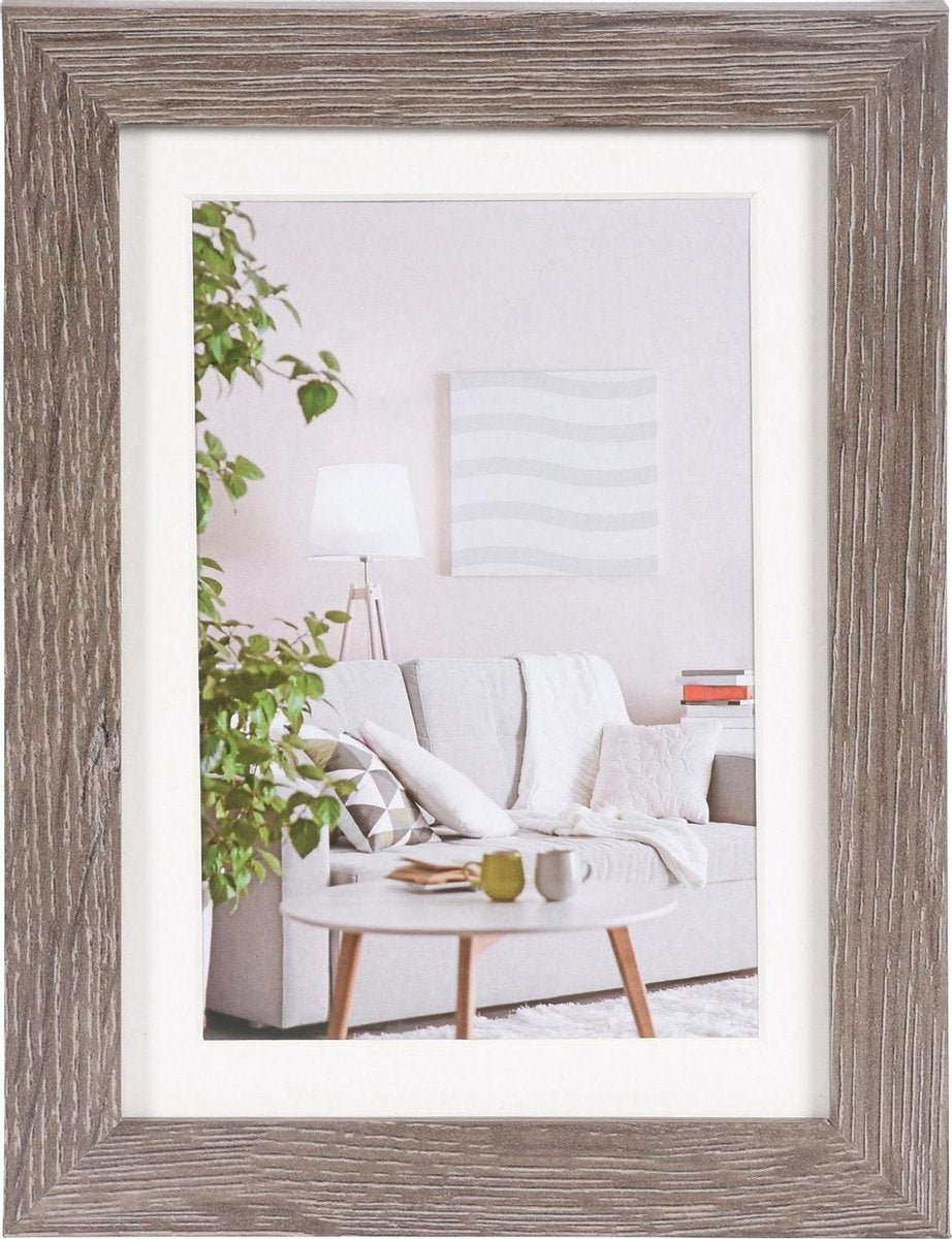 Henzo Fotolijst - - modern - fotomaat 13x18 cm - donkergrijs