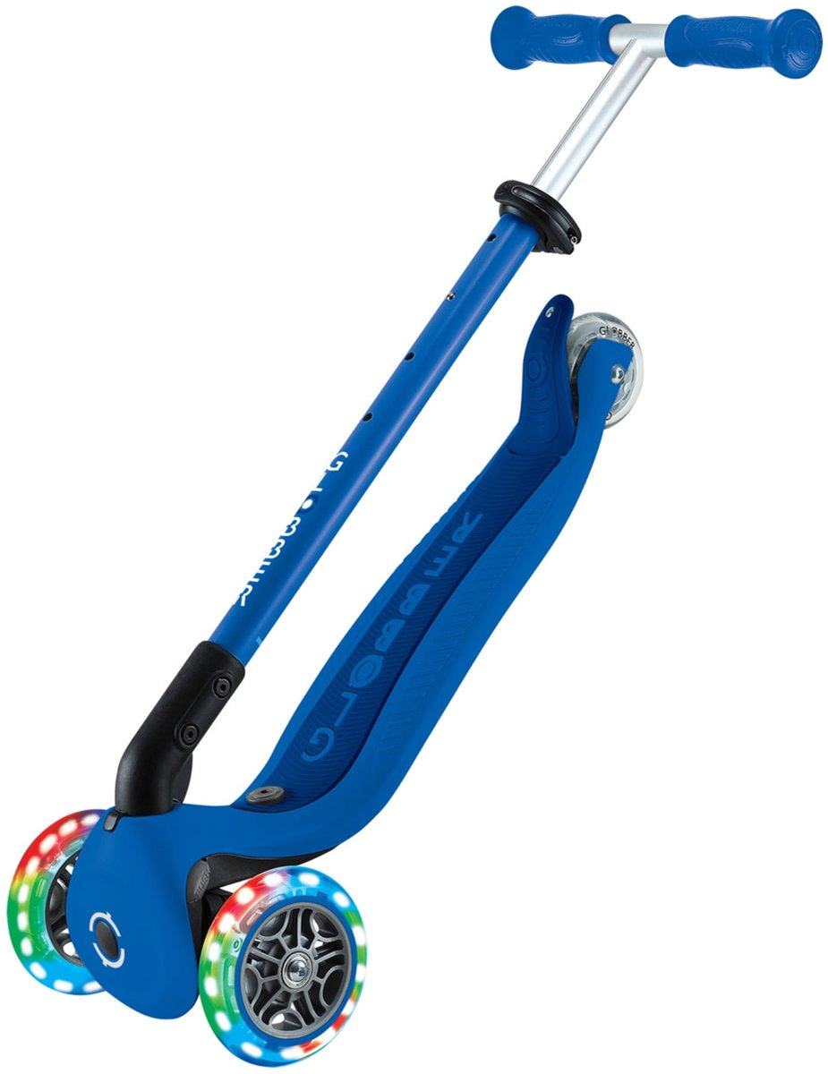 Globber Meegroeistep - go up active - blauw - lichtgevende wielen - 15 maanden tot 7 jaar