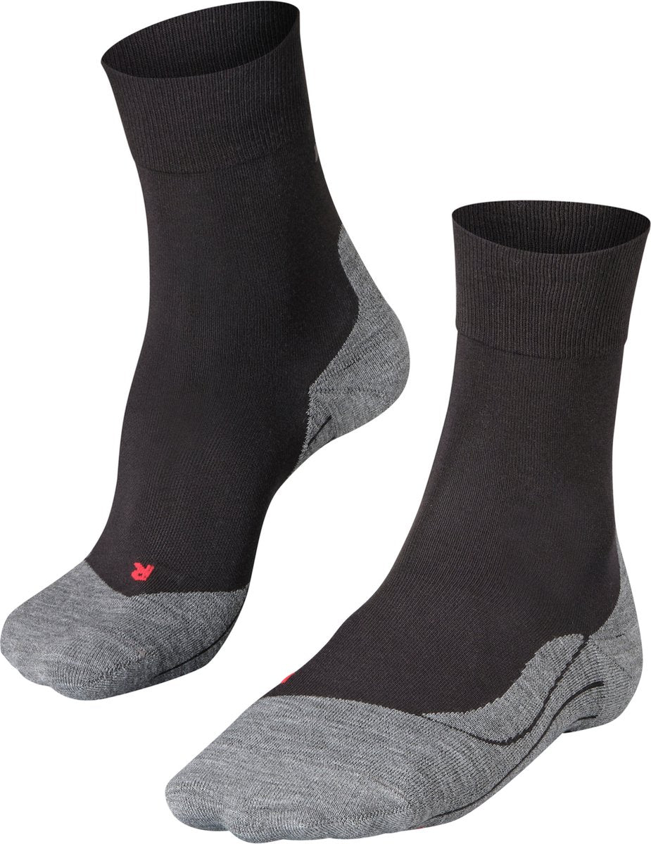 FALKE ru4 anti-blaar katoen functioneel materiaal hardloopsokken dames zwart - maat 35-36