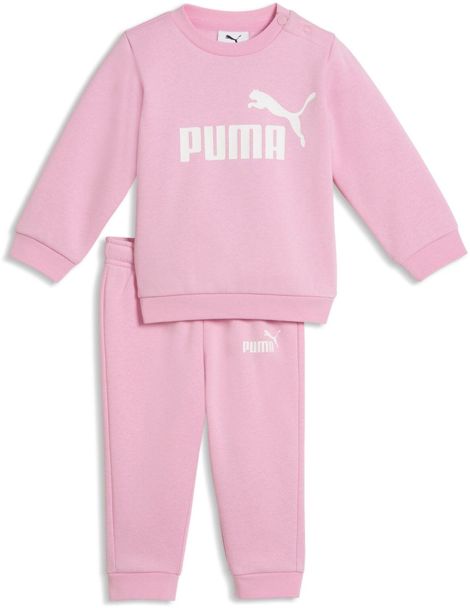 PUMA minicats ess crew set fl inf unisex trainingspak - pink shimmer
