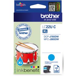 Inktcartridge Brother LC22UC cyaan