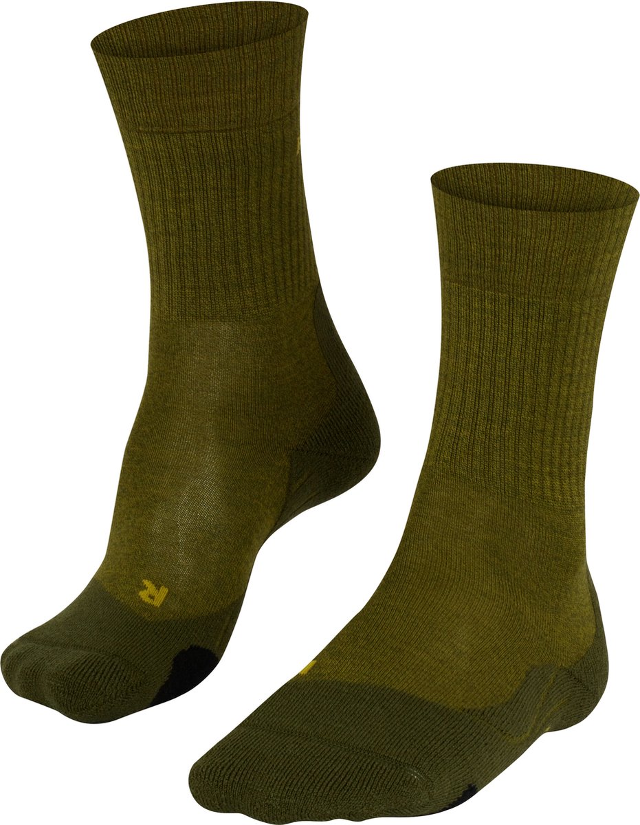 FALKE tk2 wool anti-blaar dik wol functioneel materiaal wandelsokken heren groen - maat 44-45