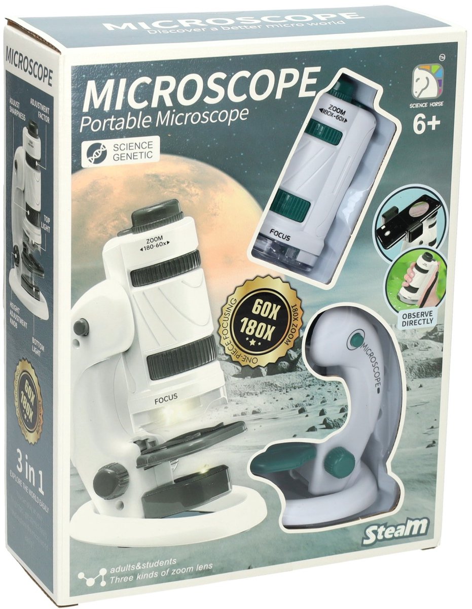 Lobbes Speelgoed BV Microscoop set groen