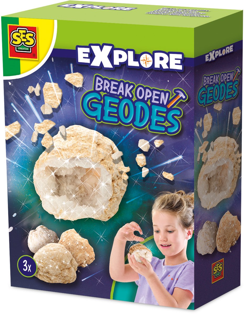 SES Creative Ses explore geodes open breken