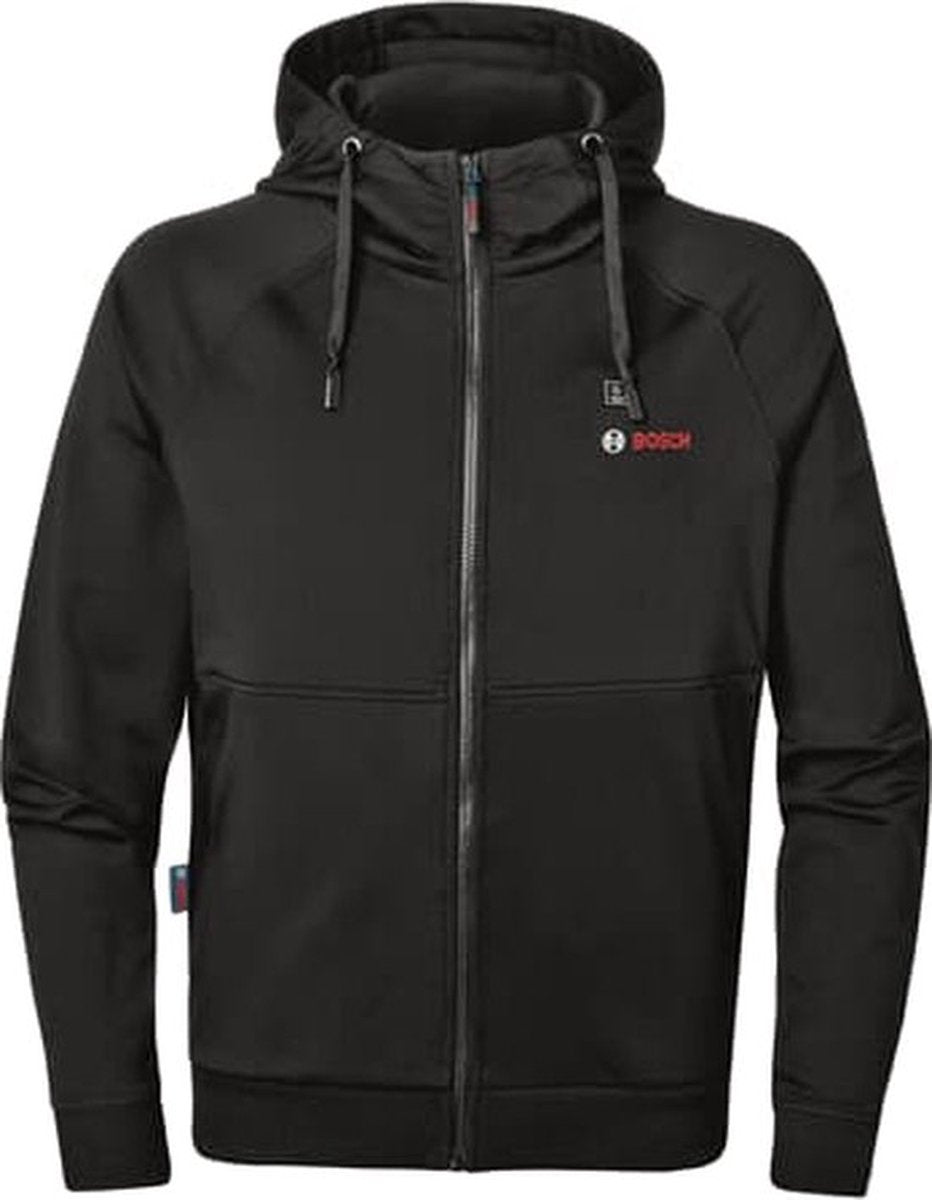 Bosch - ghh 12+18v xa - accu verwarmde hoodie - zwart - l - adapter
