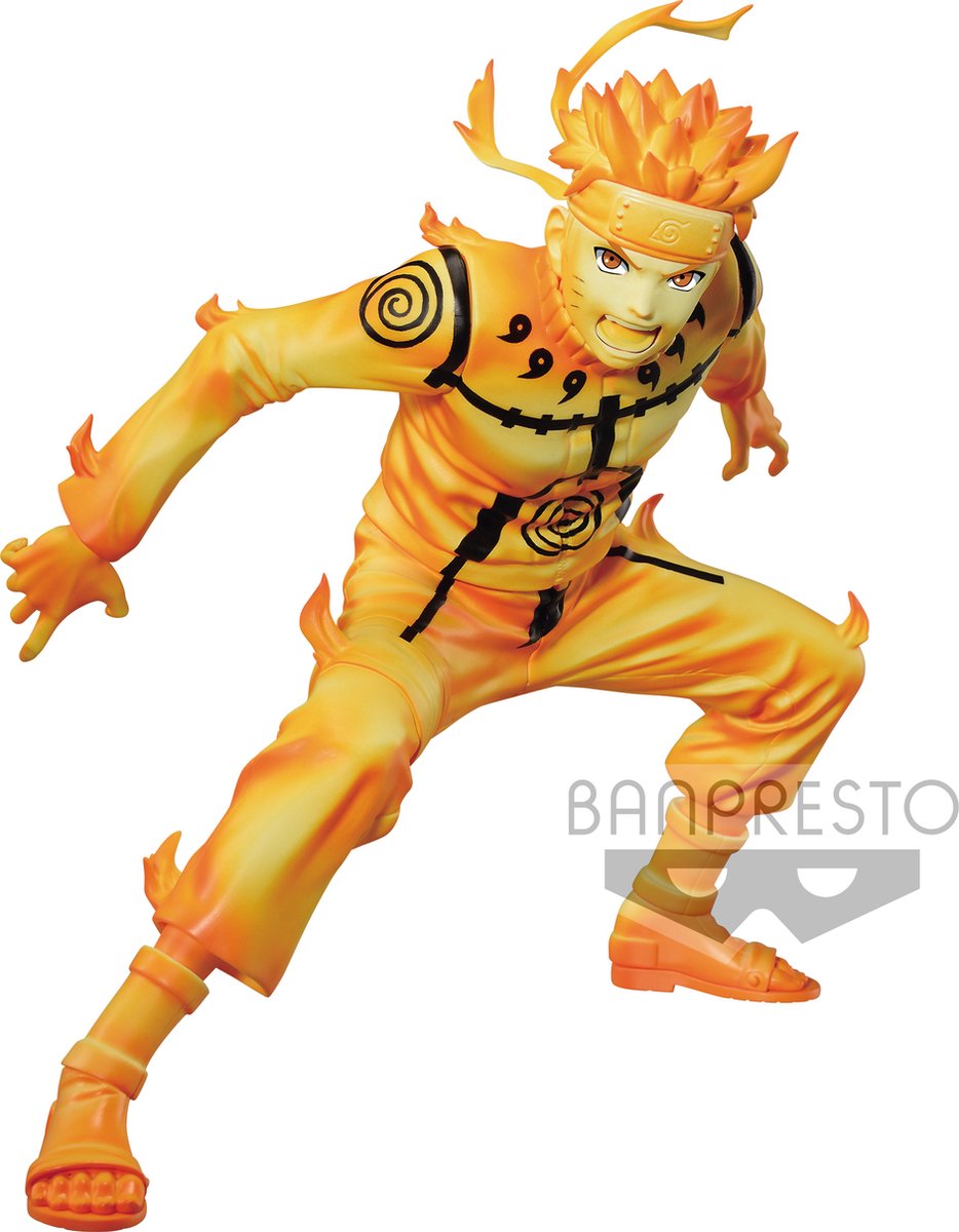 Banpresto Co., Ltd. Naruto shippuden - vibration stars uzumaki naruto iii figuur - 15cm
