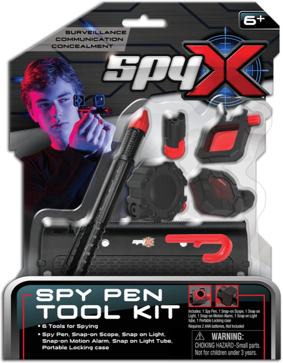 Sombo Spy x spion pen toolkit - spionagespeelgoed voor kinderen.