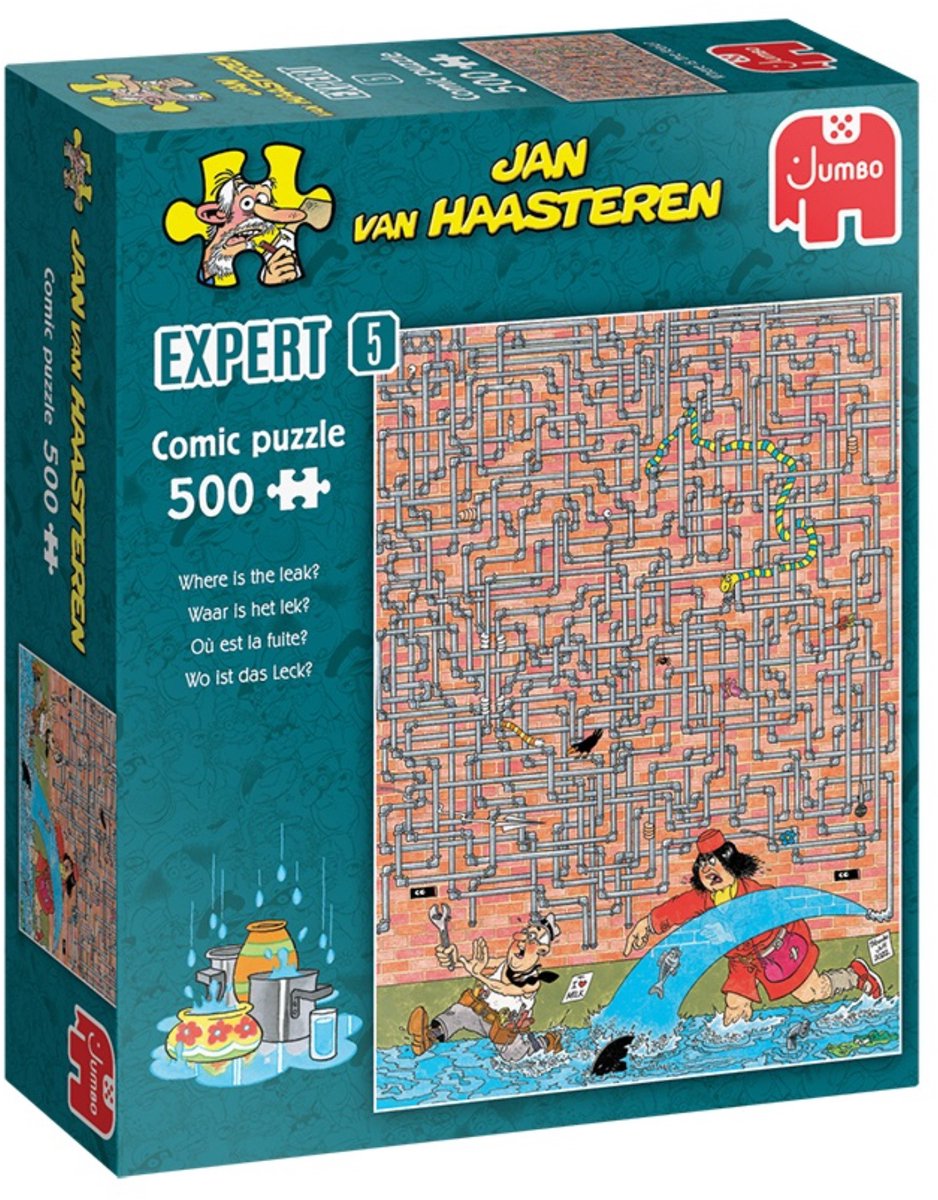 Jan Van Haasteren legpuzzel expert 05 where is the leak? 500st.
