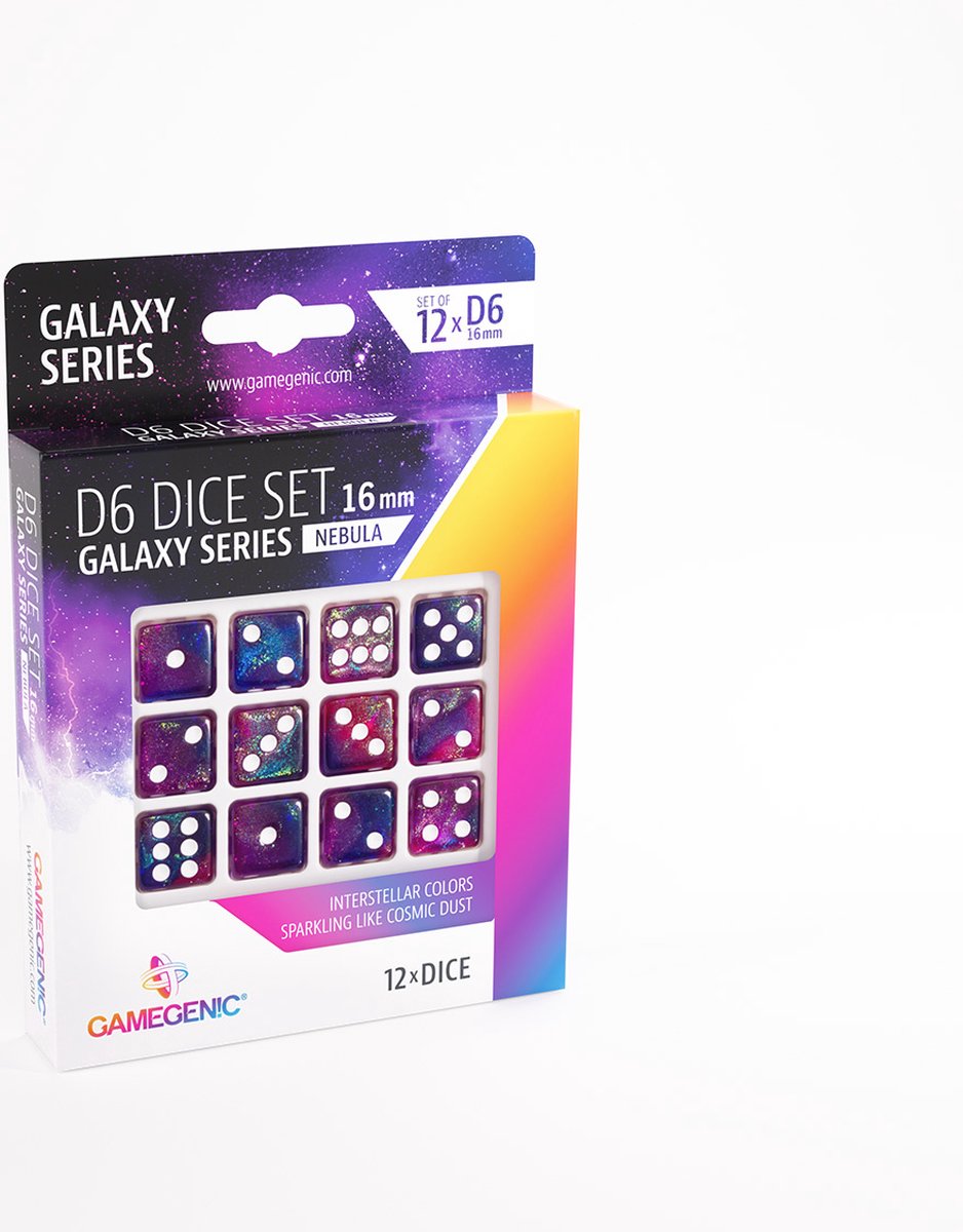 Gamegenic Dobbelstenen galaxy series nebula d6 set (12st) - accessoires