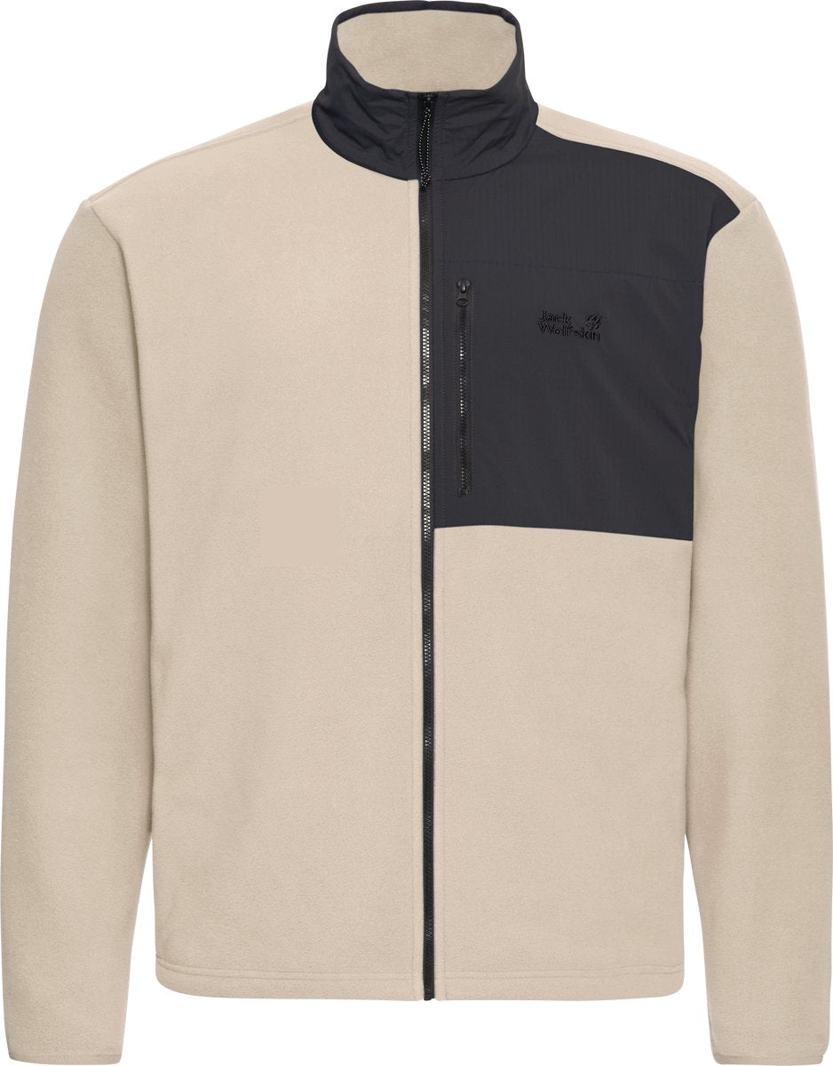 Jack Wolfskin sumetro fz m heren outdoorjas-oyster