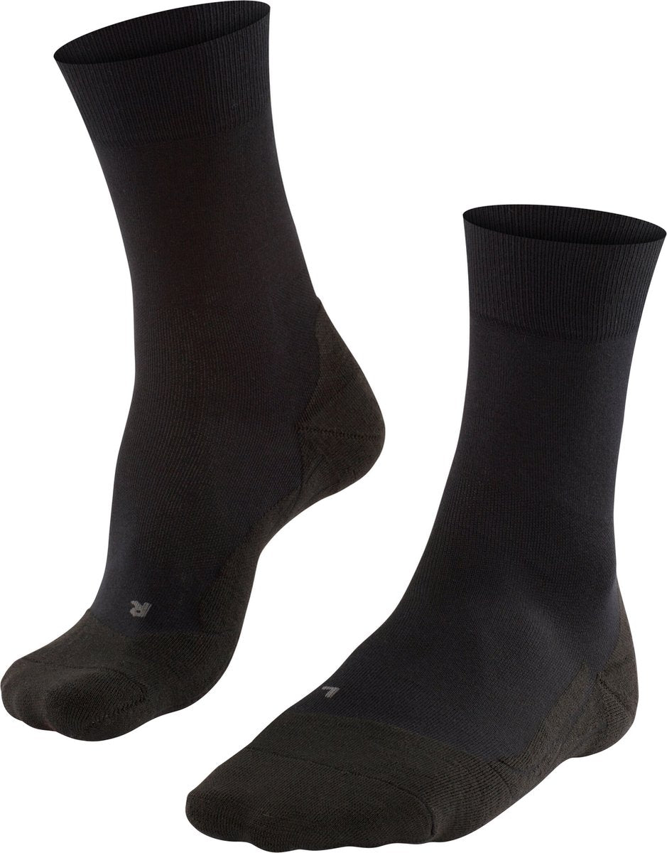 FALKE go2 anti-blaar katoen functioneel materiaal golfsokken heren zwart - maat 42-43