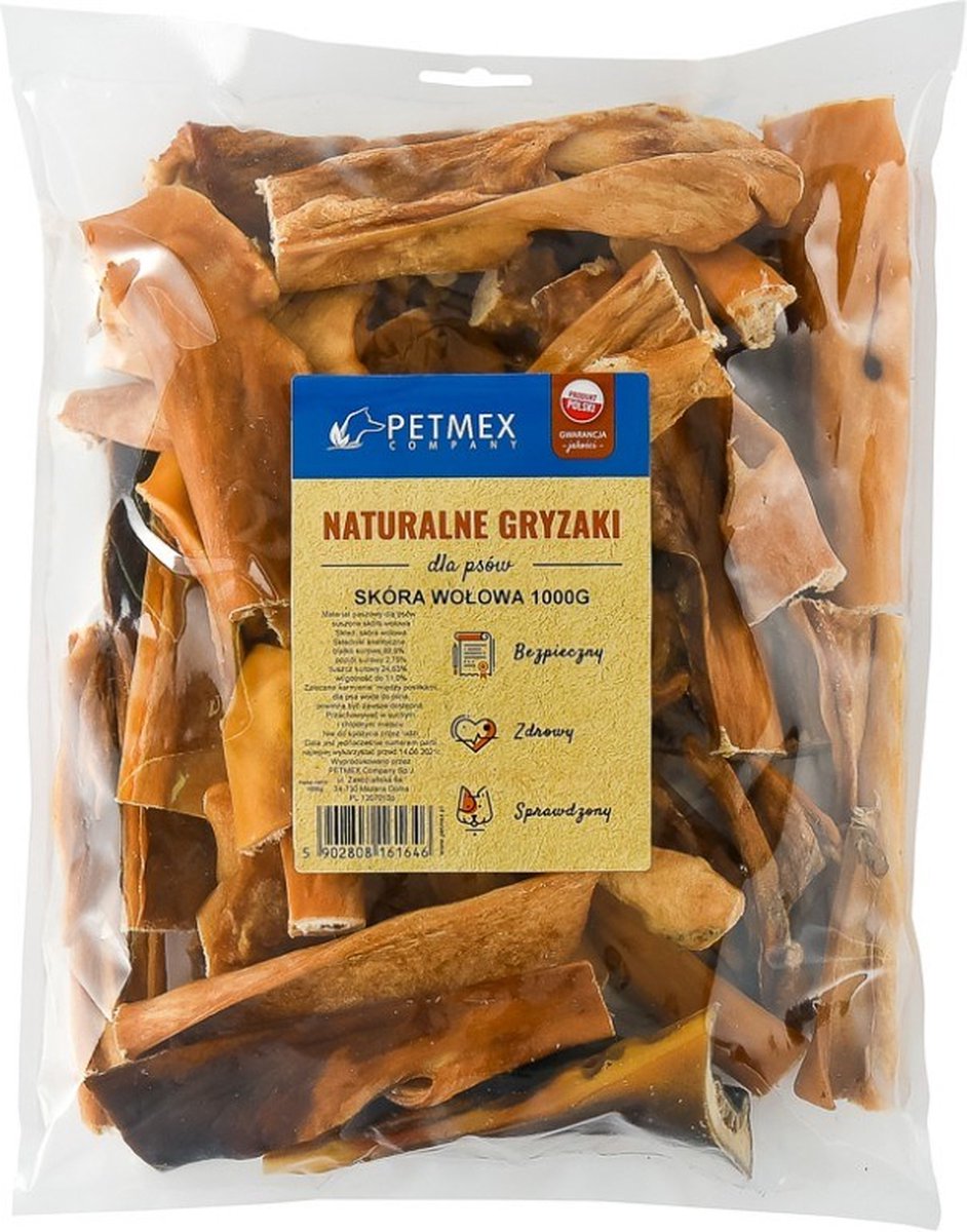 PETMEX Hondenkluif rundervel 15cm 1000g