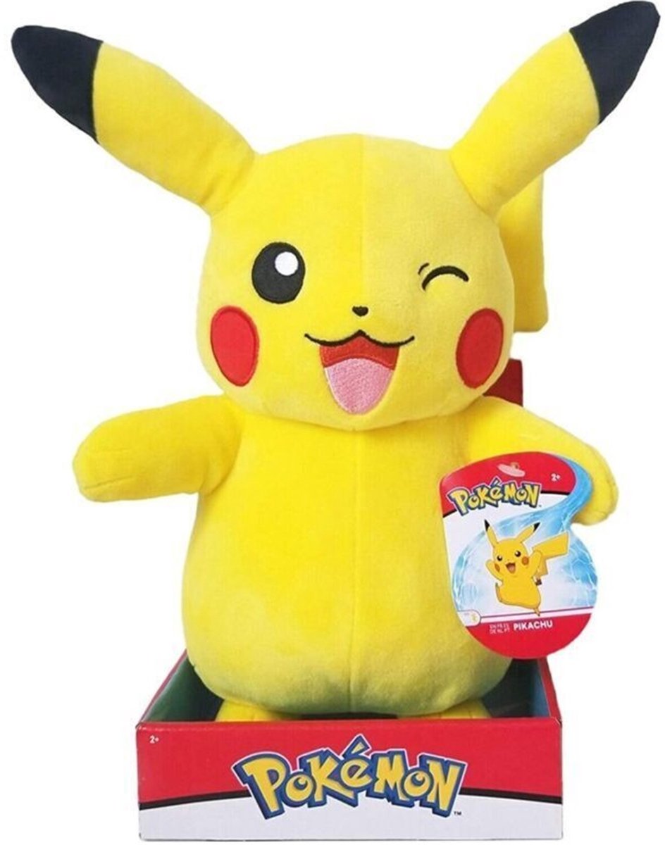 Jazwares Pokémon knuffel pluche pikachu 4, 30cm